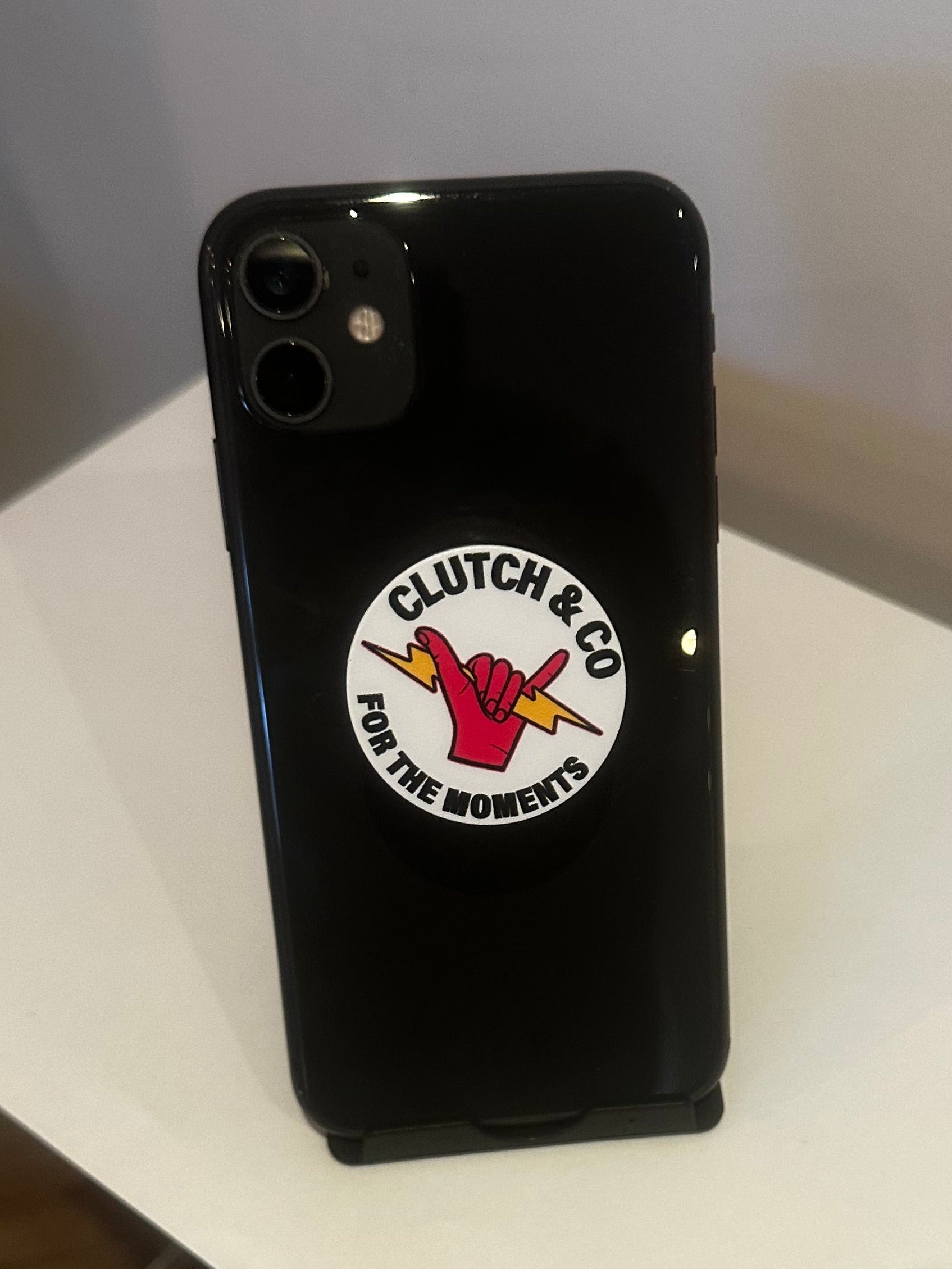 Clutch & Co 'Pink Hand Lightening Bolt' Phone Pop Sockets