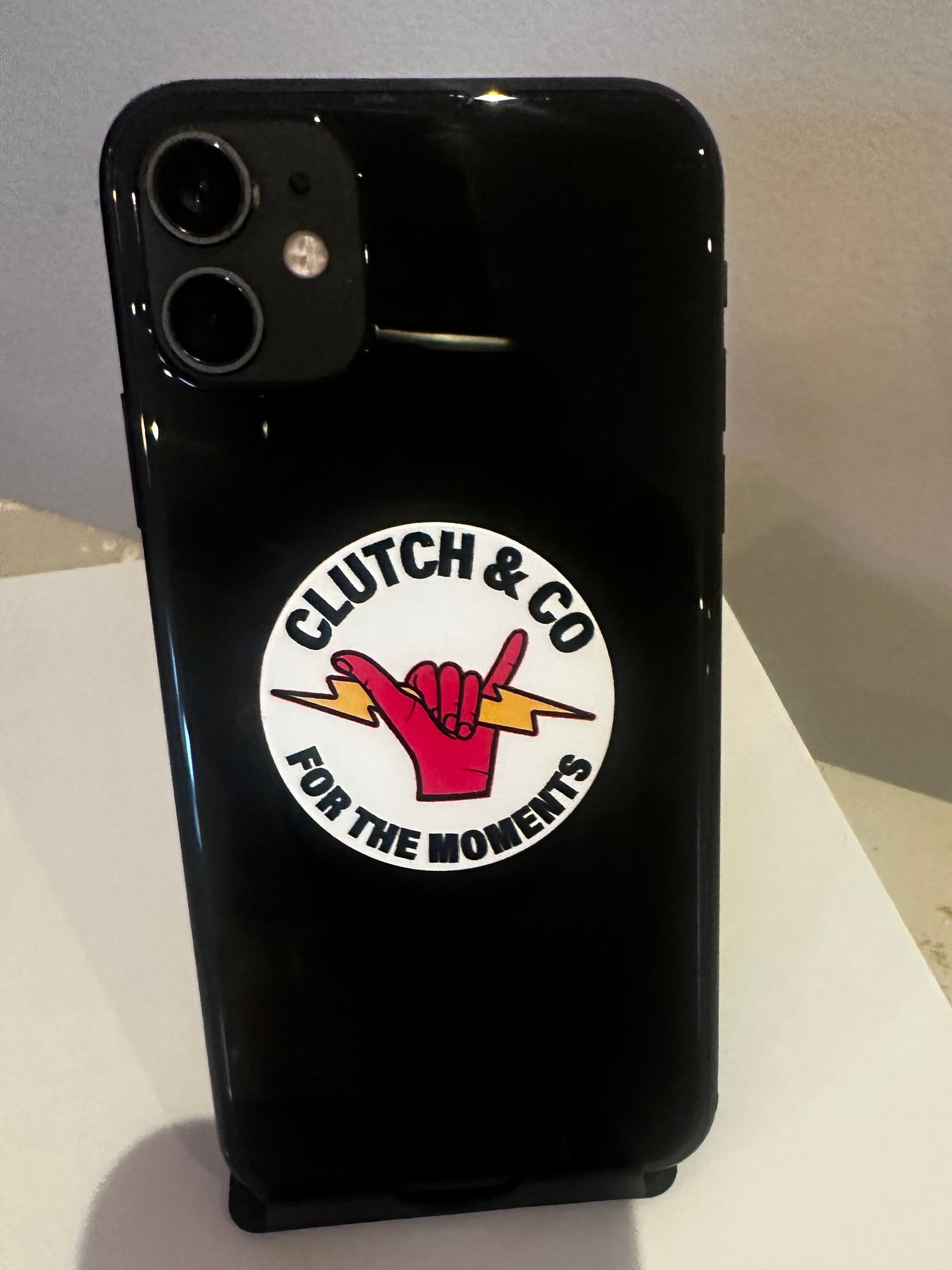 Clutch & Co 'Pink Hand Lightening Bolt' Phone Pop Sockets